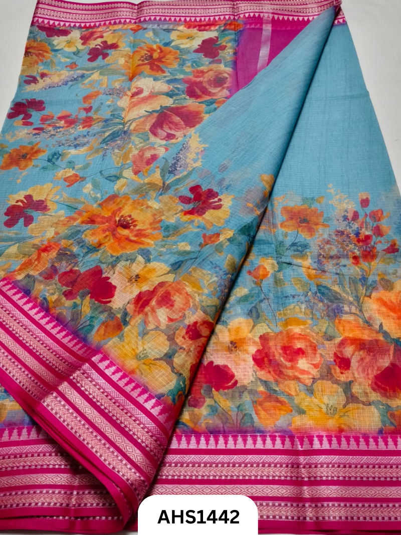Pure Kota Cotton Digital Print Saree