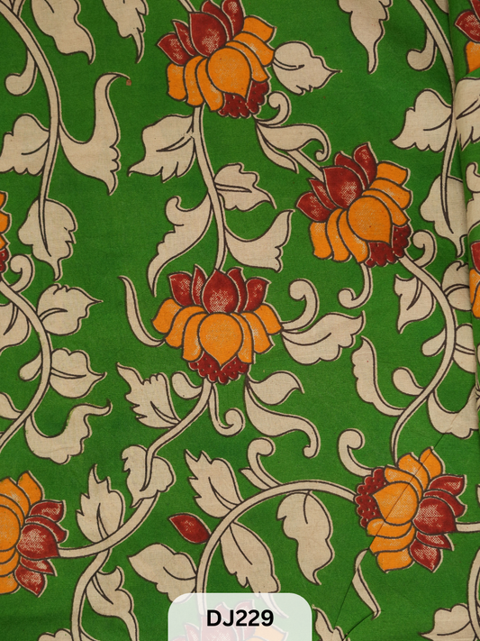 Kalamkari Hand printed - Fabric -1mtr