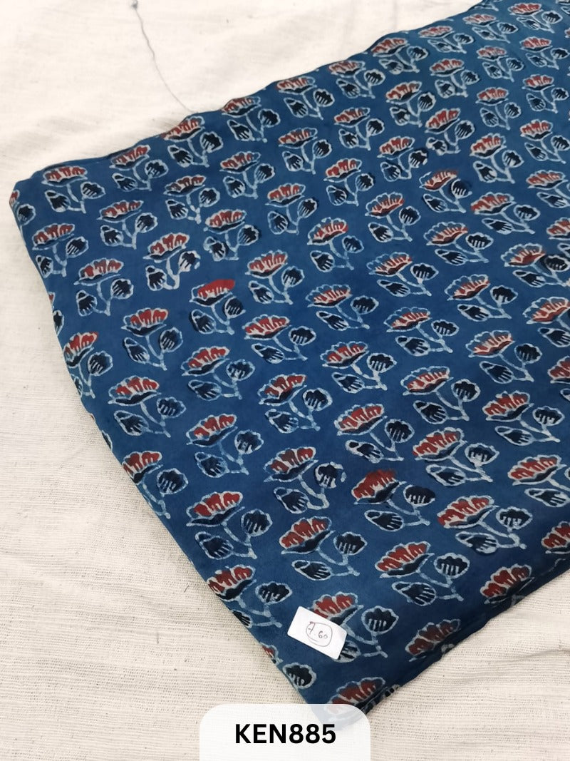 AJRAKH MODAL SILK HANDBLOCK PRINT FABRICS