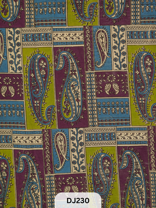 Kalamkari Hand printed - Fabric -1mtr