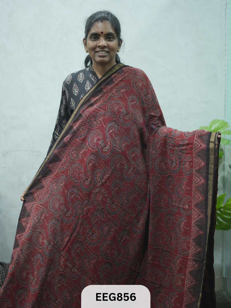 KOTA DORIA AJRAKH SAREE