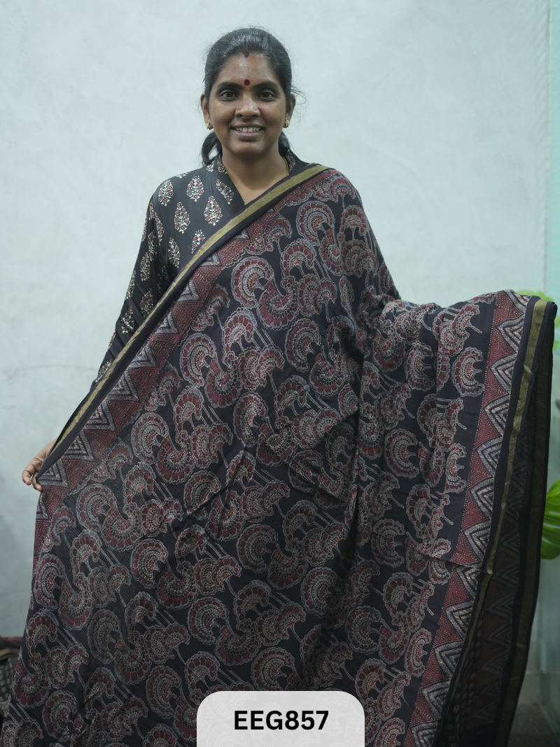 KOTA DORIA AJRAKH SAREE