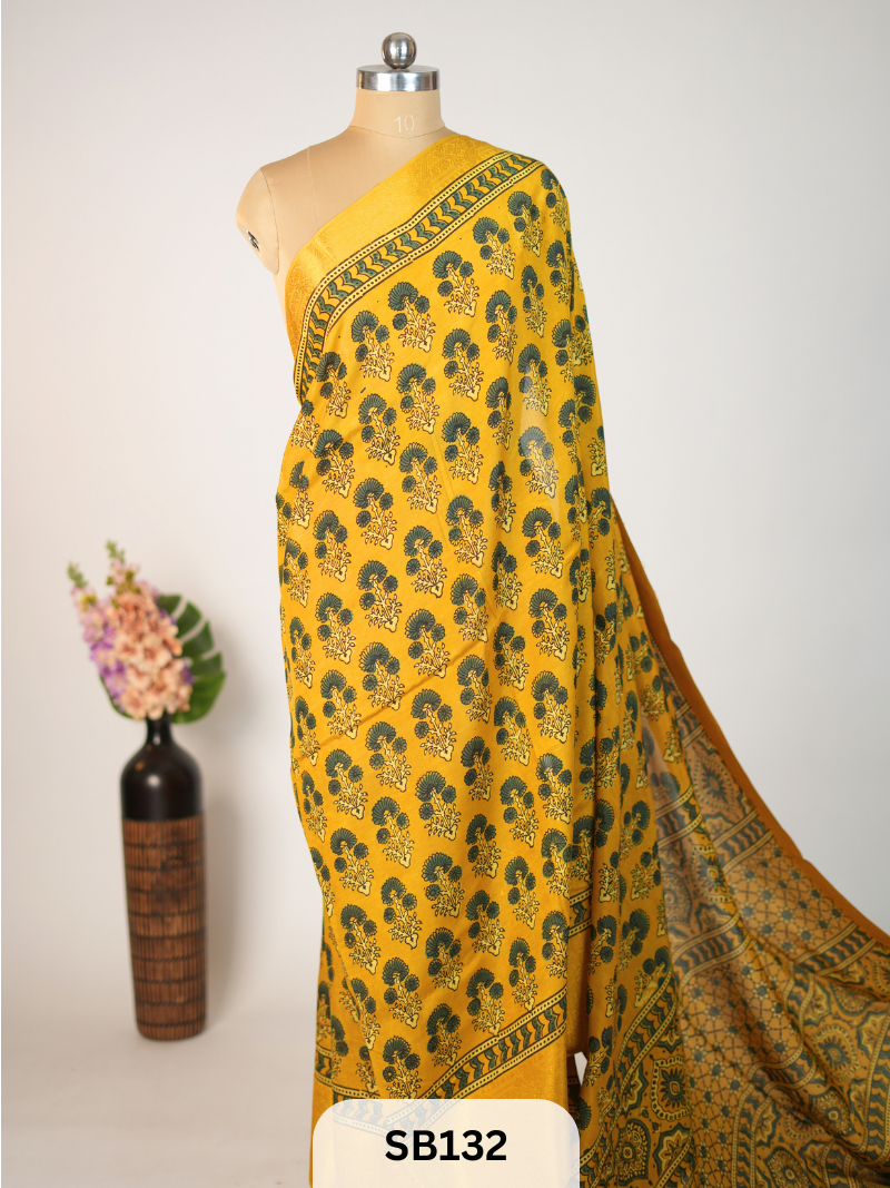 CHENNURI SILK WITH KANCHI BORDER