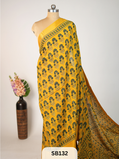 CHENNURI SILK WITH KANCHI BORDER