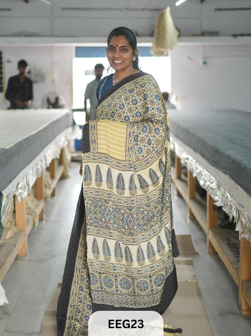 AJRAKH MODAL SAREE