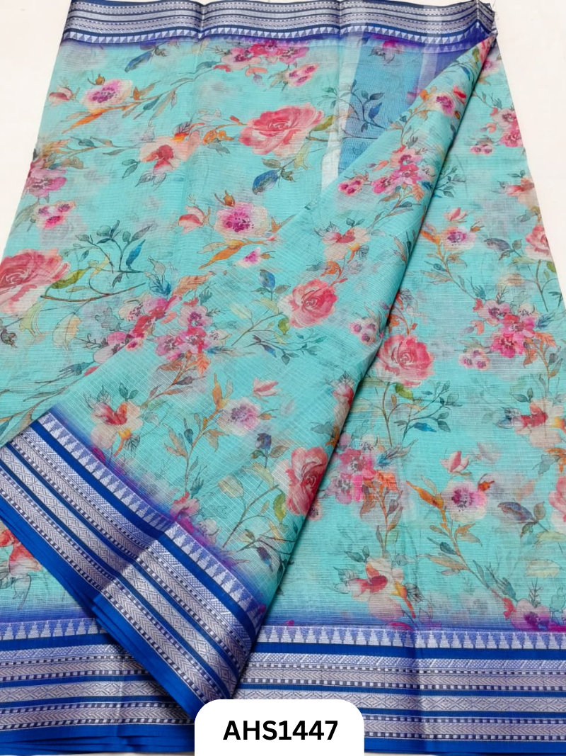 Pure Kota Cotton Digital Print Saree