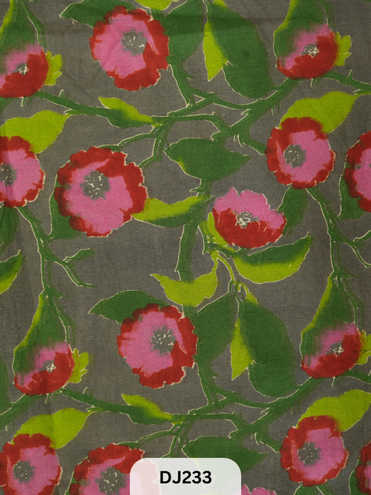 Kalamkari Hand printed - Fabric -1mtr