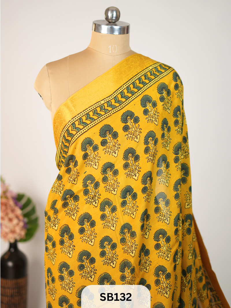 CHENNURI SILK WITH KANCHI BORDER