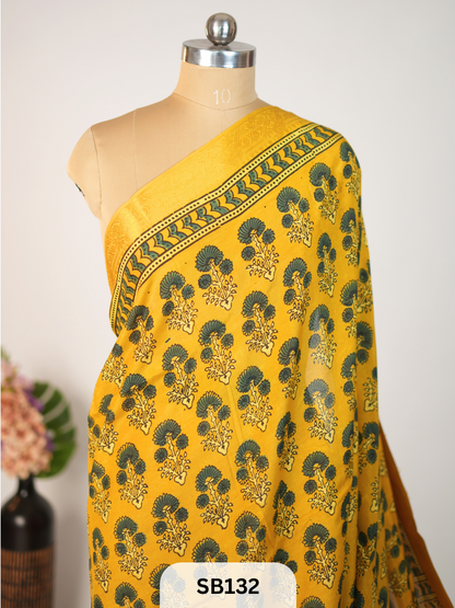 CHENNURI SILK WITH KANCHI BORDER