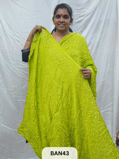 SEMI GAJI BANDHANI GHARCHOLA PALLU