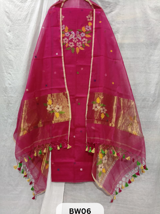 MUSLIN JAMDHANI PAITHANI TOP & DUPATTA | HANDLOOM