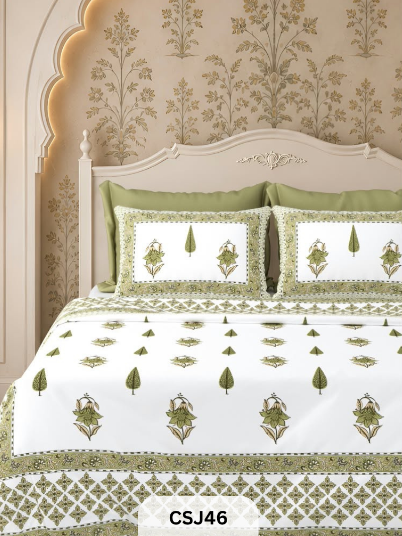 Tulip BedSheets With 2 Pillow Covers 102*108