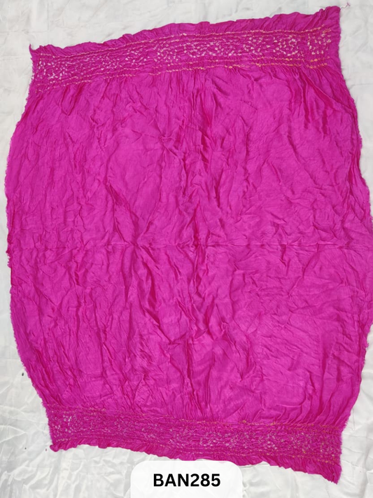 SEMI GAJI  BHANDHEJ BLOUSE-1 MTR