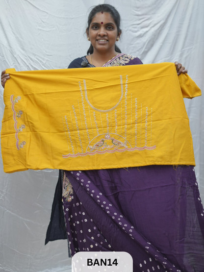 BANDHANI DESIGNER WORK WITH BANDHANI PALLU
