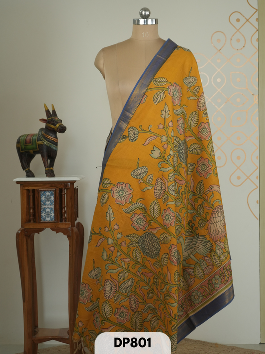 PURE PENKALAMKARI DUPPATTA
