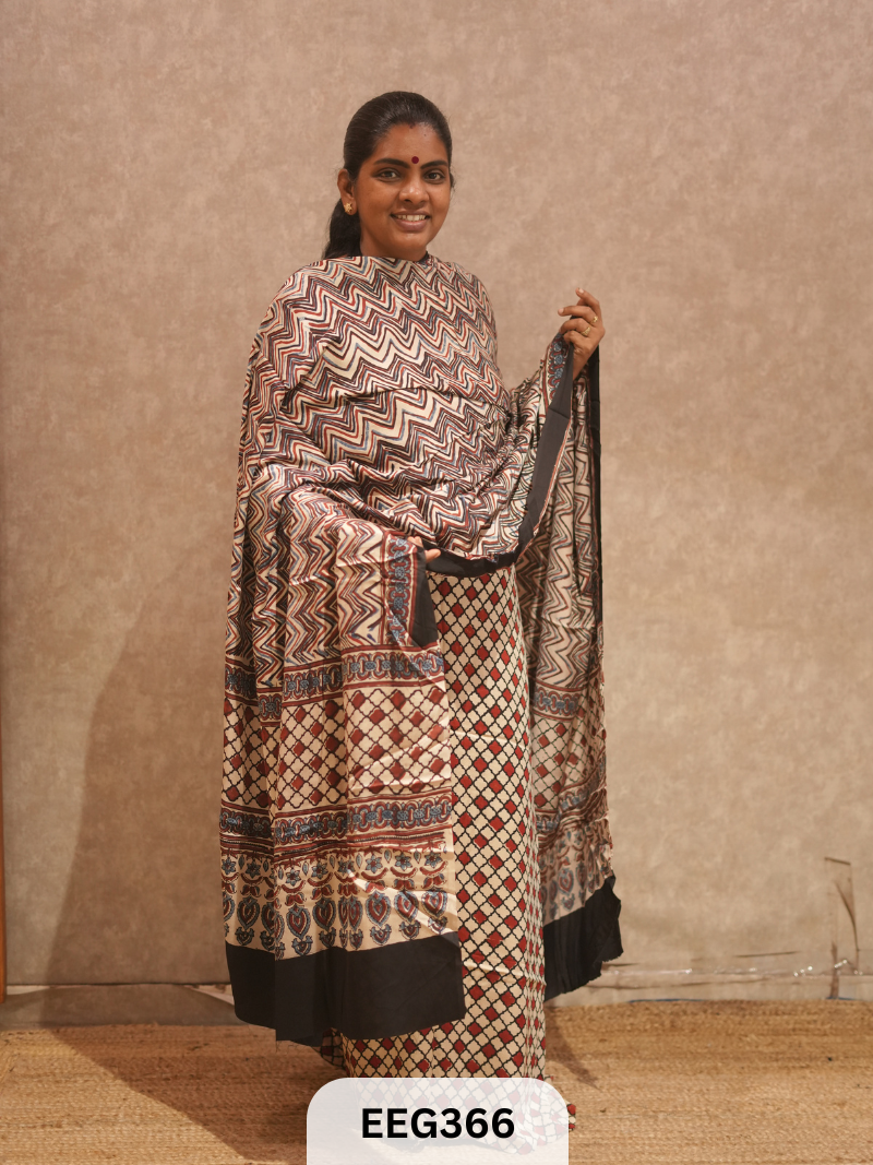 AJRAKH MODAL 2  PCS-UNSTITCHED