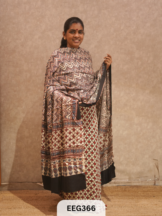 AJRAKH MODAL 2  PCS-UNSTITCHED