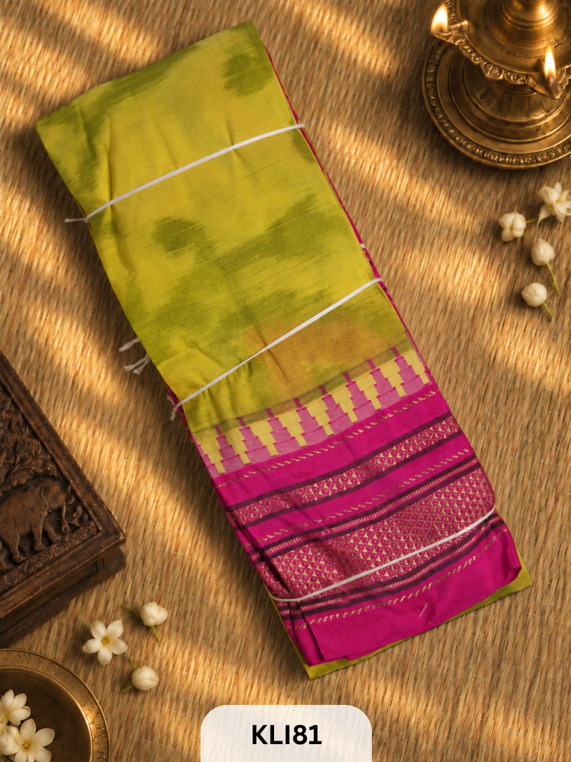 ILKAL POCHAMPALLY TOPI BORDER SAREE