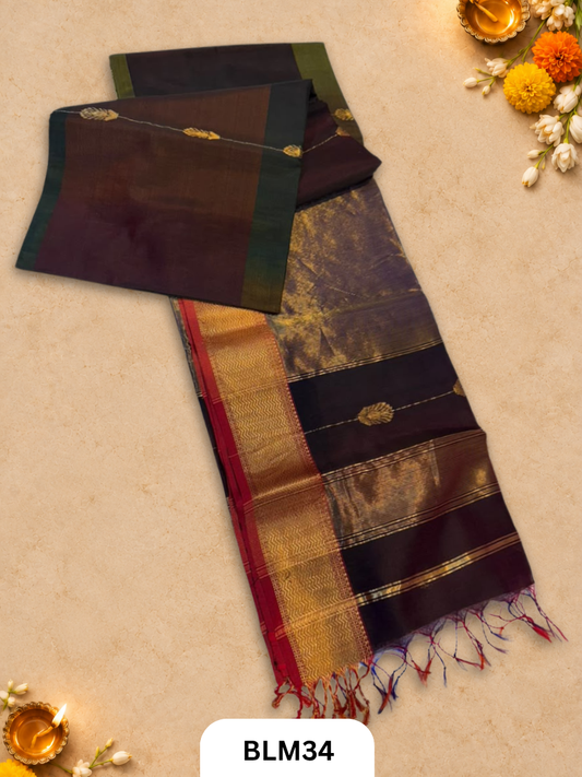 Maheshwari Gajlakshmi buta sarees