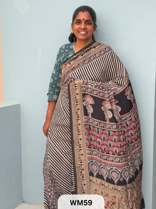 MODAL WITH PAITHANI SAREE