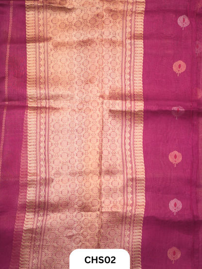 Pure Kora Organza Handloom Saree
