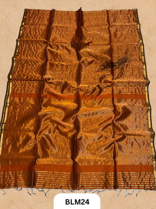 Maheshwari Tissue Stripe Saree