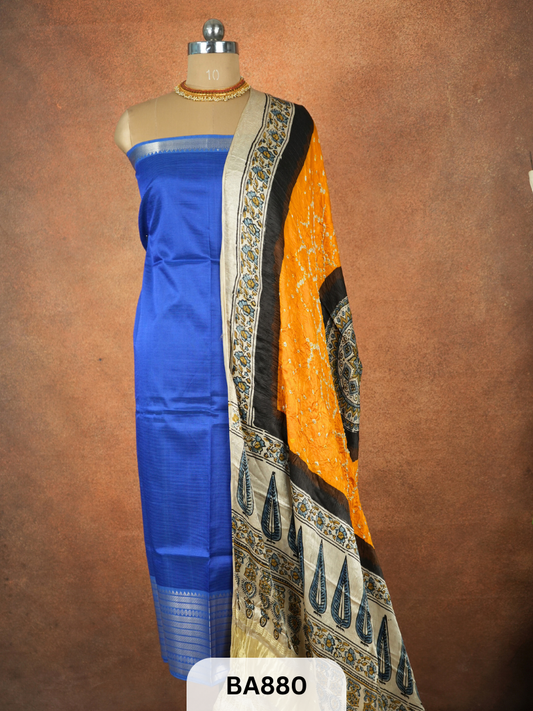 Modal Bandhani Dupatta + Mangalgiri Top