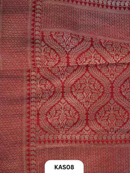 Semi Matka With Meenakari Work Saree
