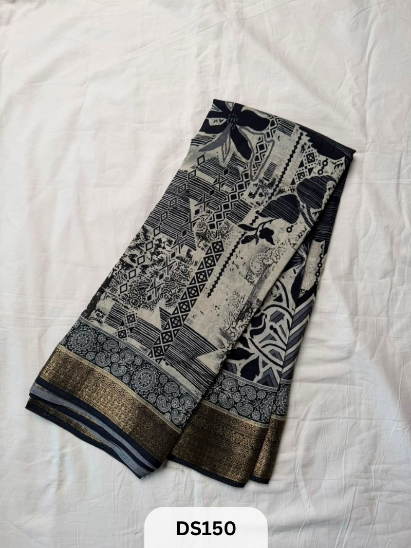 PURE DOLA SILK IN DIGITAL PRINT SAREE