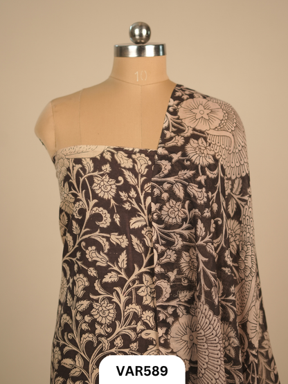 KALAMKARI 2 PCS SALWAR SUIT- top2.5 mtr and duppatta