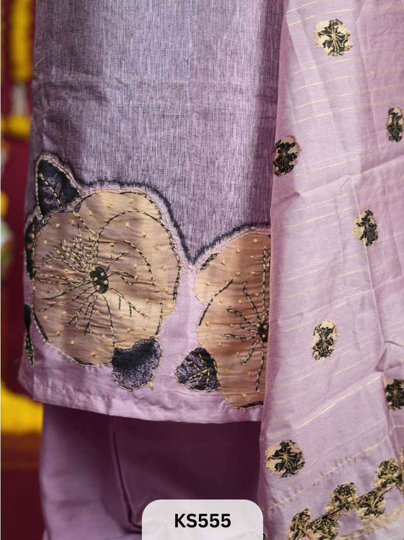 JAMDANI WEAVE SILK HANDWORK SALWAR