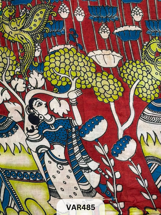 Kalamkari Hand printed - Fabric -1.5mtr