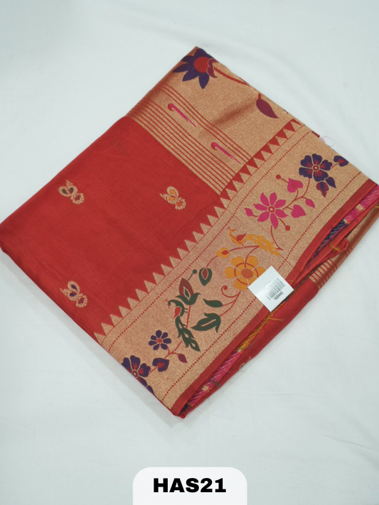 BANARAS DOLA SAREE WITH BORDER