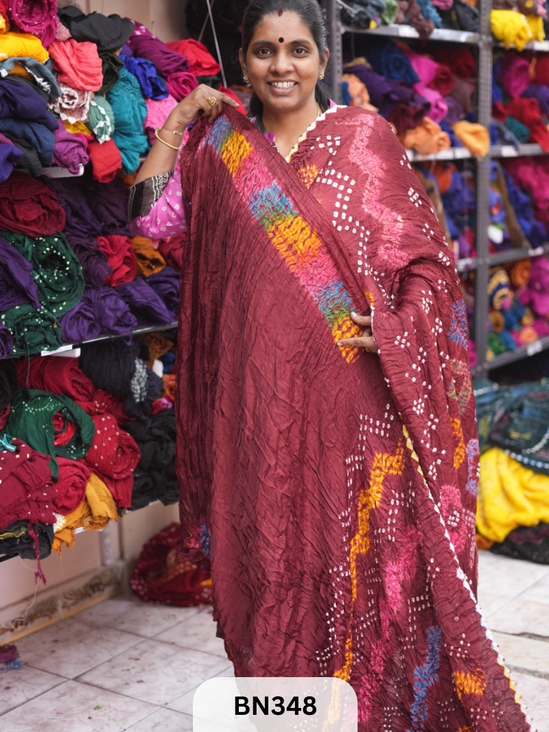 SEMI GAJI - NEW SHIBORI MULTI COLOUR