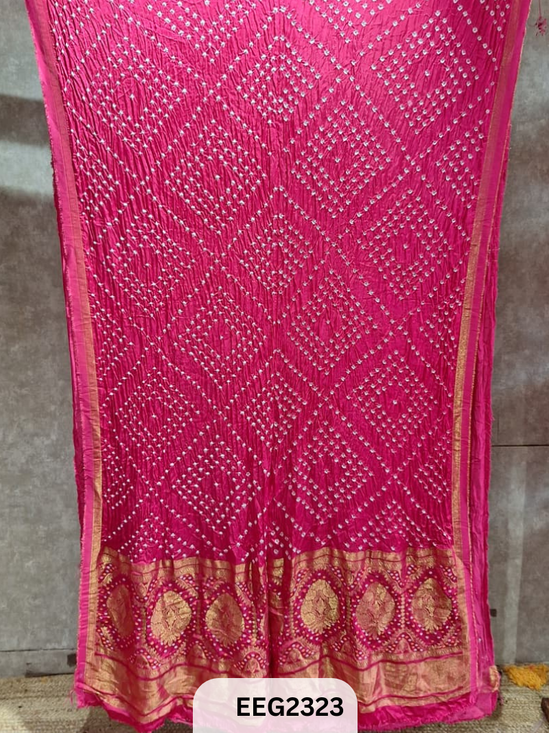 MODAL FUSIOIN SAREE WITH DOLA BORDER - EXCLUSIVE