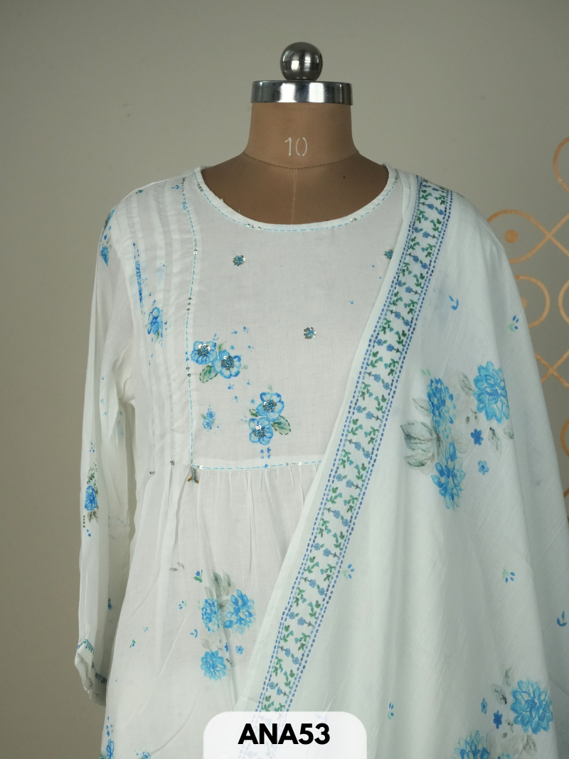 Mul cotton 3 pcs salwar set
