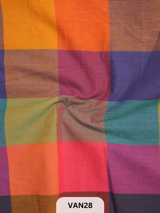 MADRAS KATTAM FABRIC - 1 MTR