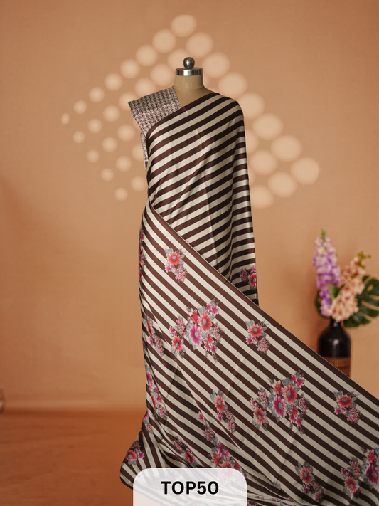 Bishnupur Inspired - SATIN CREPE SAREE