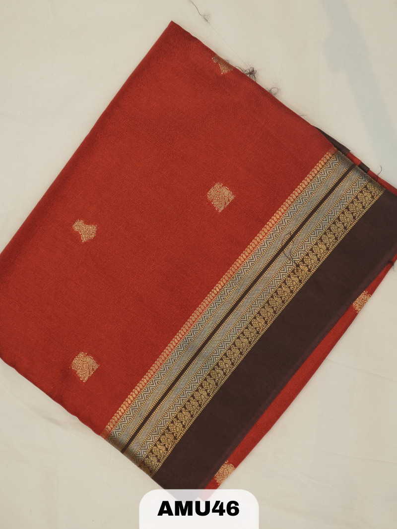 BANARAS TUSSAR KHADI SILK SAREE WITH BORDER