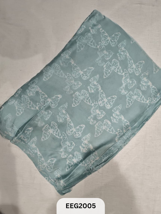 MODAL SILK WITH AJRAKH BATIK HANDBLOCK PRINT - 1MTR
