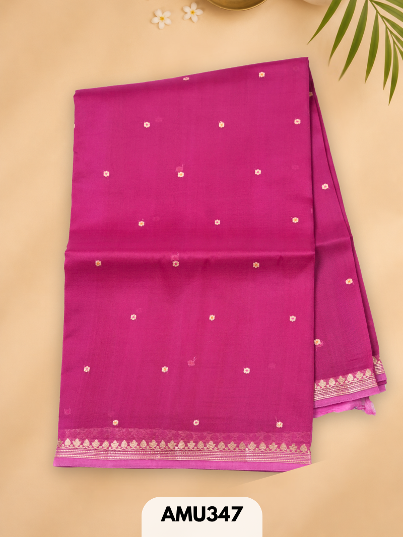 PURE KORA ORGANZA HANDLOOM SAREE