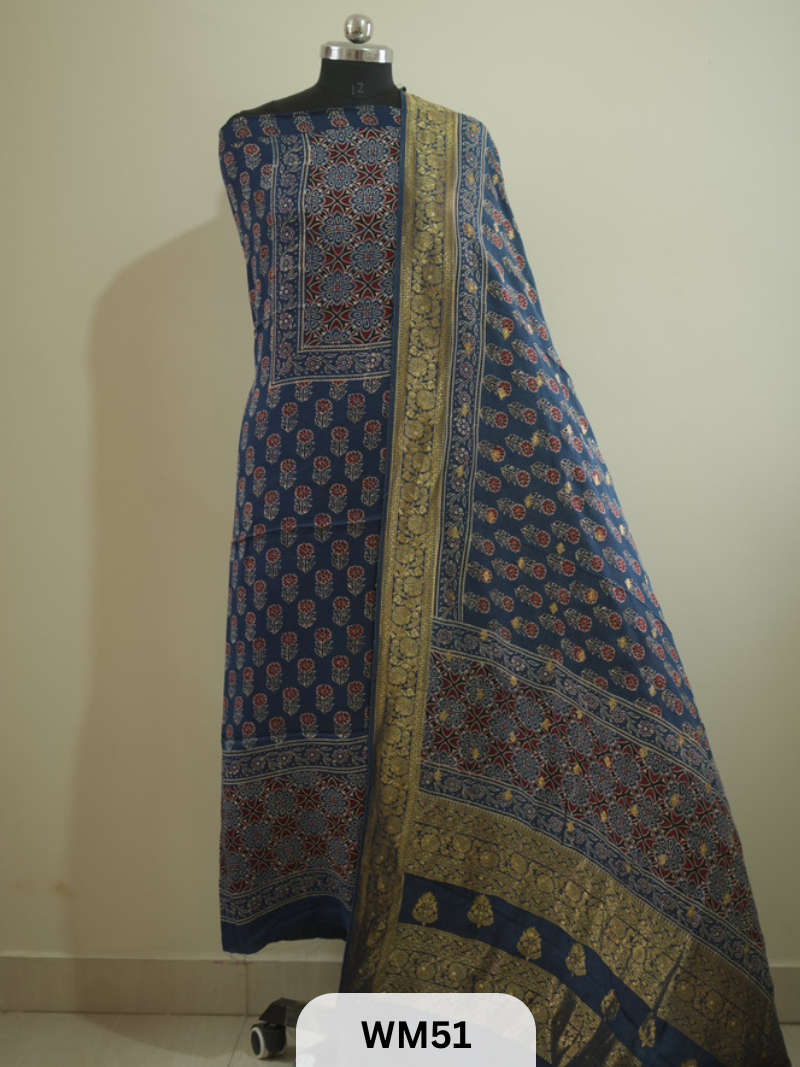 MODAL SILK TOP WITH DOLA DUPPATTA - 2PCS