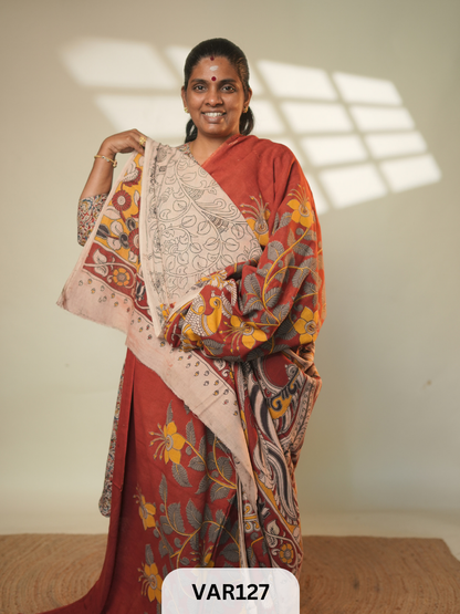 KALAMKARI COTTON SAREE