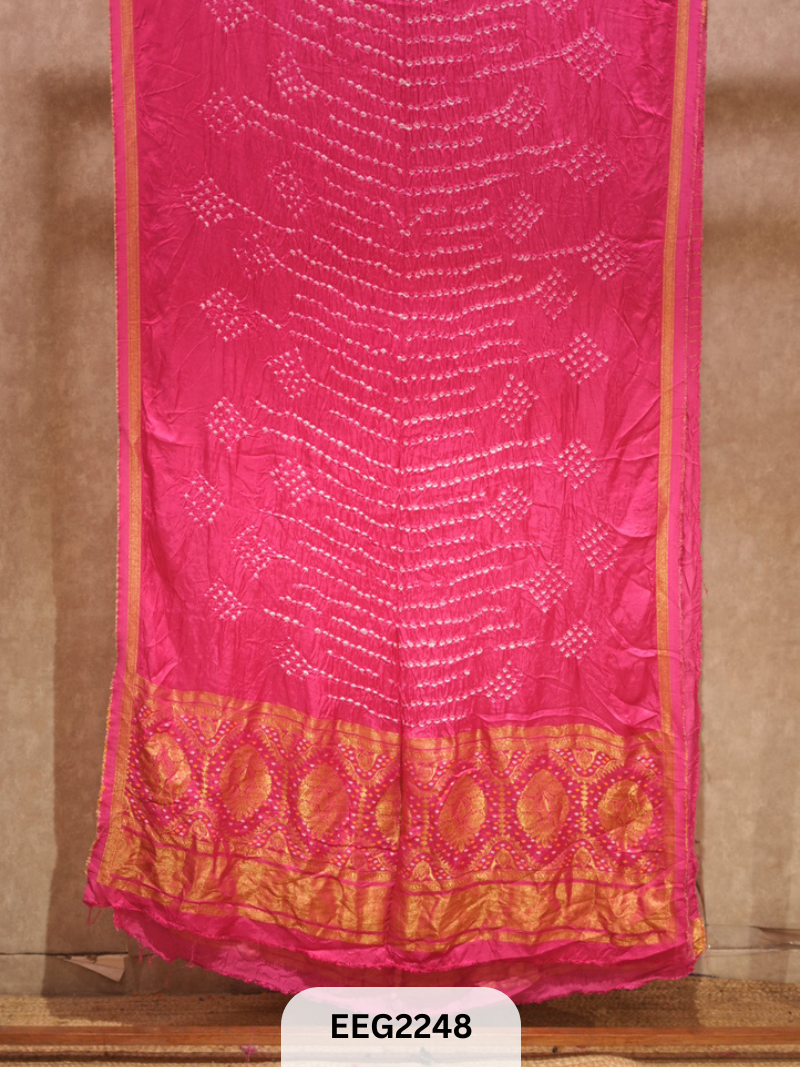 MODAL FUSIOIN SAREE WITH DOLA BORDER - EXCLUSIVE