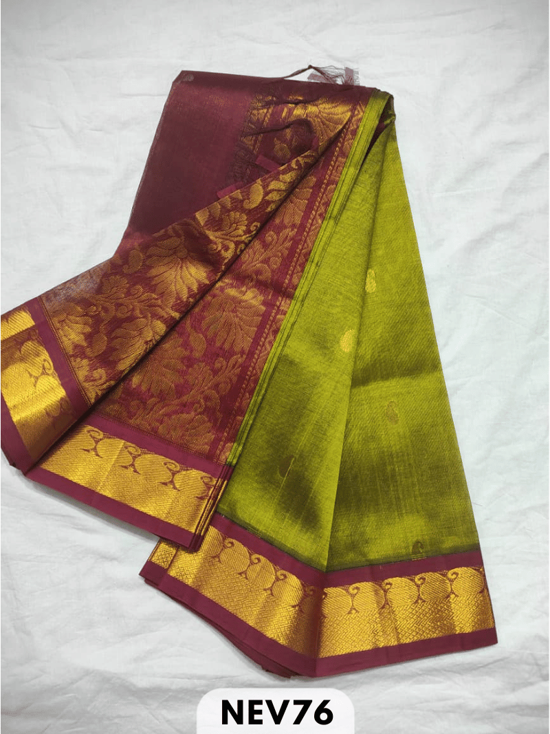 KORVAI BODY BUTTA WITH RICH PALLU SAREE - HANDLOOM
