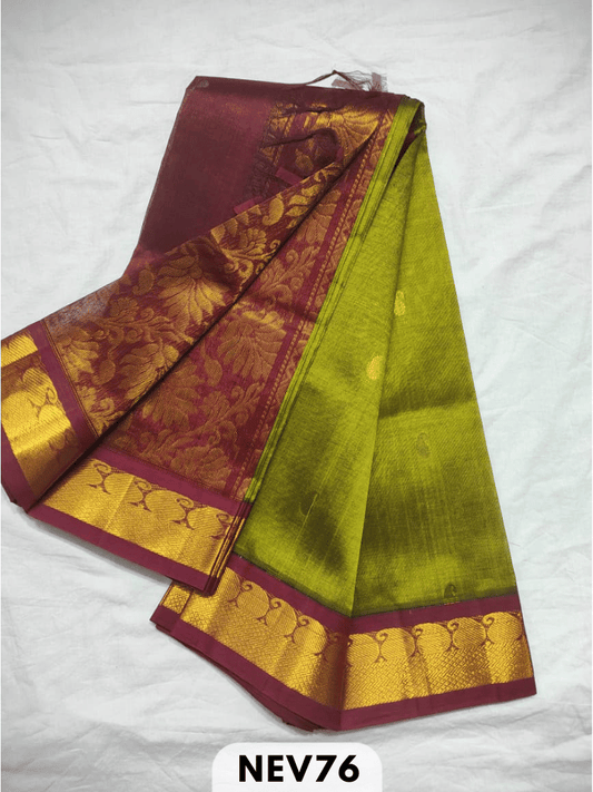 KORVAI BODY BUTTA WITH RICH PALLU SAREE - HANDLOOM