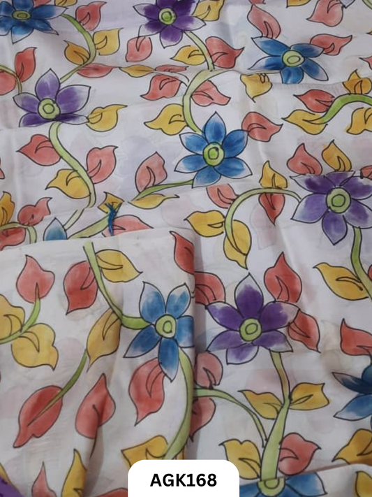 Murshidabad Silk 4Ply Hand Printing Work