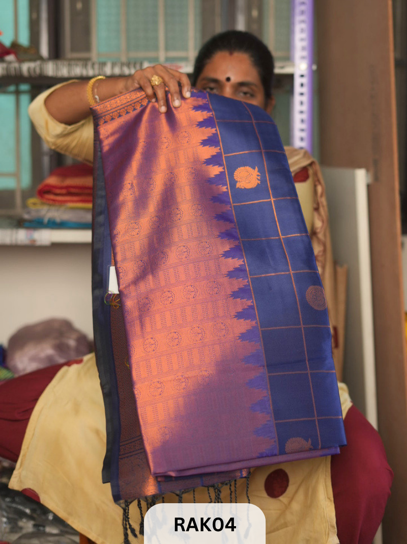 SEMI KANCHIPURAM SOFT SILK SAREE
