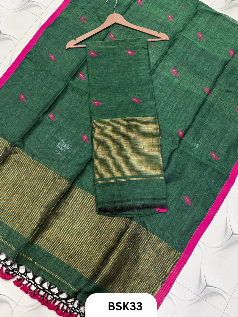 Pure Linen  Handloom Salwar  Top 2.7 mtr  Duppata 2.5 mtr