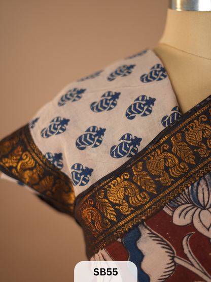 SUNGUDI X KALAMKARI SAREE